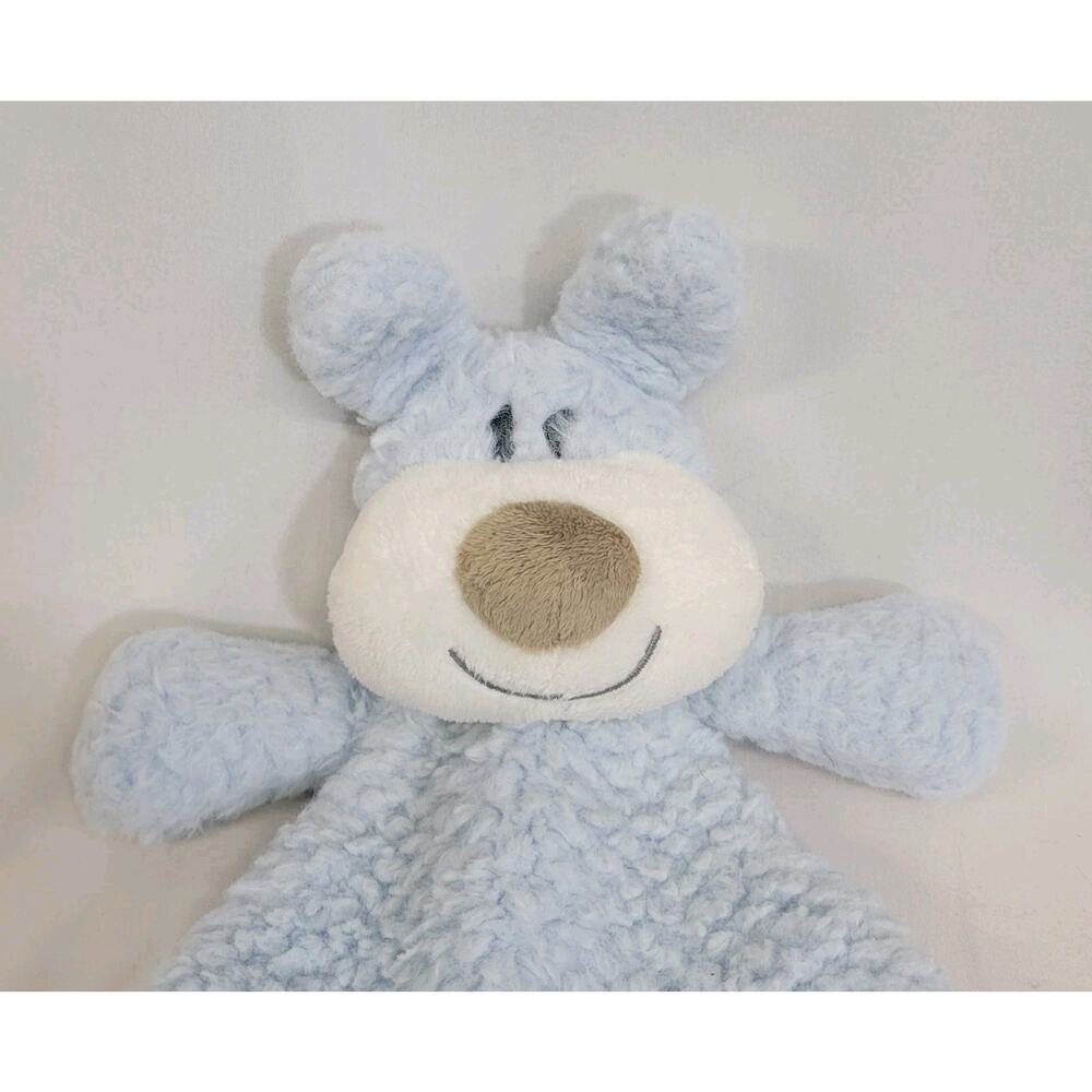 Nat & Jules Damien Blue Sherpa Plush Puppy Dog 12" Cozies Lovey Security Blanket - Picture 5 of 8